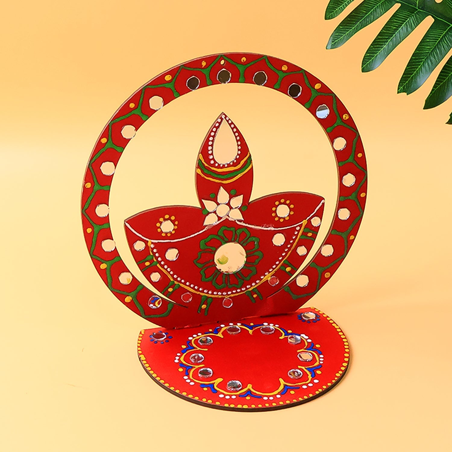 Traditional Wooden Handcrafted Diya Holder Traditional Wooden Handcrafted Diya Holder